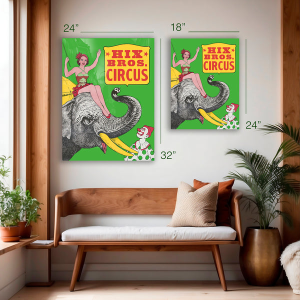 1970s Hix Bros. Circus Poster – HD Aluminum