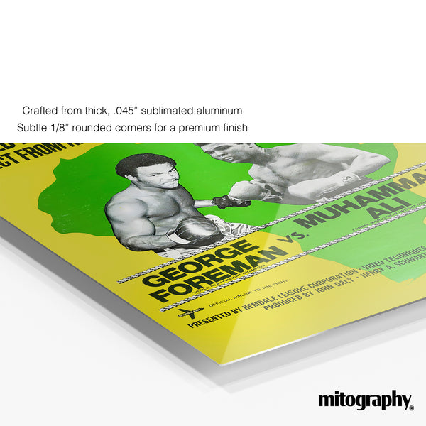 Ali vs. Foreman World Heavyweight Championship Fight Poster - HD Aluminum