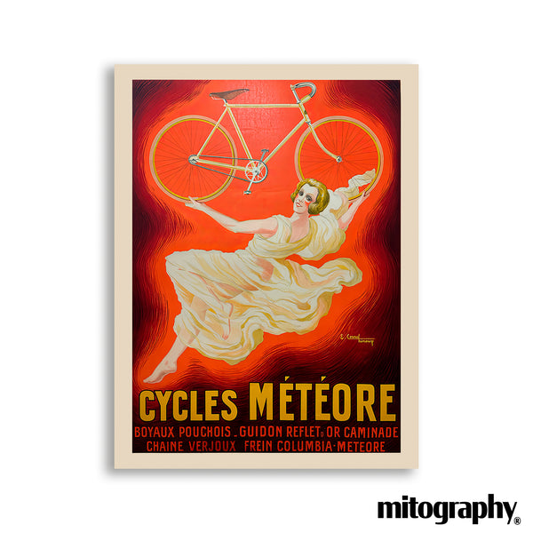 Cycles Météore Bicycle Poster (c.1920s) – HD Aluminum