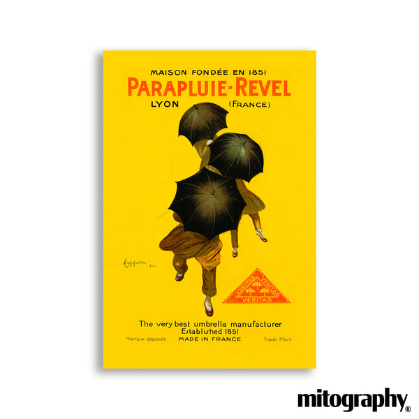 Parapluie-Revel Umbrella Poster by Leonetto Cappiello (c.1920s) – HD Aluminum