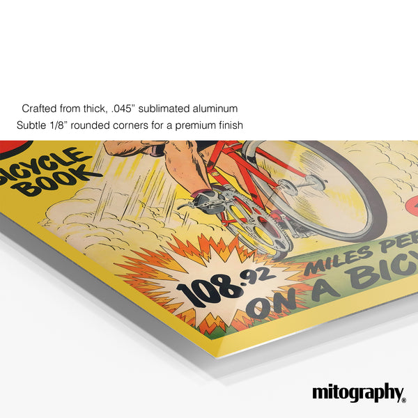 Schwinn Bicycle Book Vintage Poster – Retro Cycling Speed Wall Art - HD Aluminum