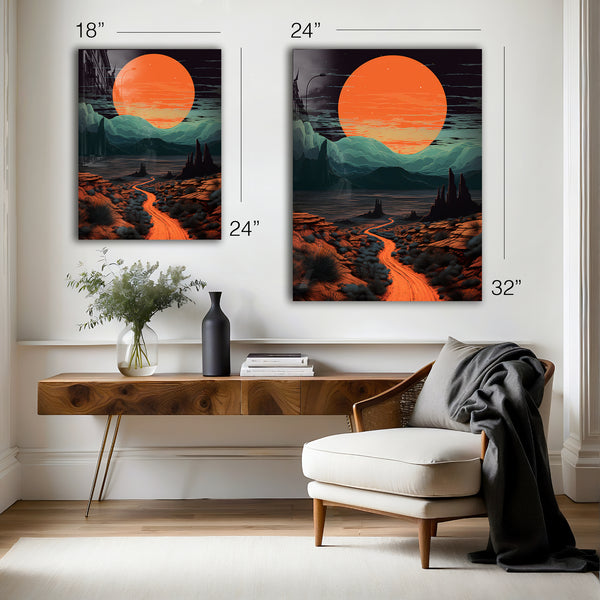 Surreal Desert Wall Art - Mitography x FamilyLunaverse - HD Aluminum
