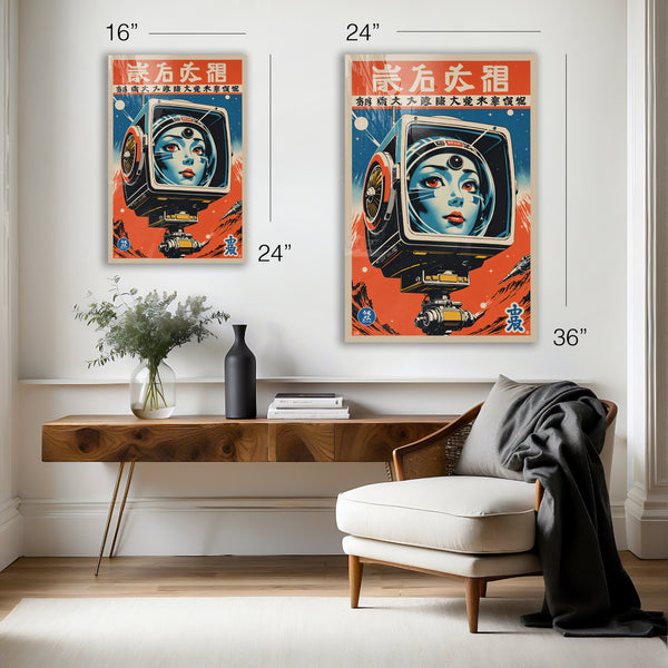 Retro Futuristic Space Woman - Mitography x Tailwood Products - HD Aluminum