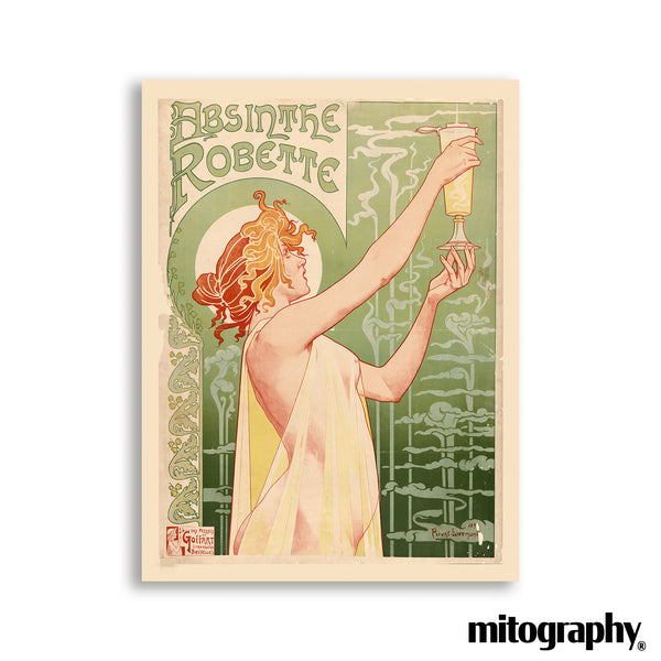 Absinthe Robette by Henri Privat-Livemont c.1896 – HD Aluminum
