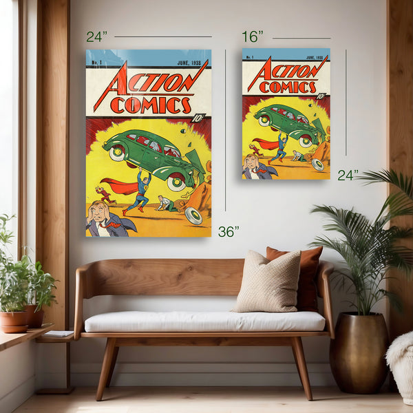 Action Comics No. 1 (1938) - HD Aluminum