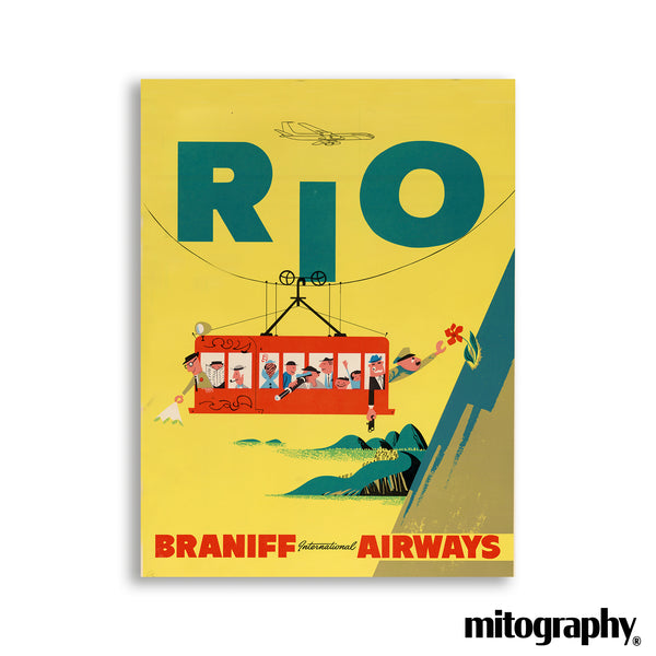 Braniff Airways Vintage South America Route – HD Aluminum