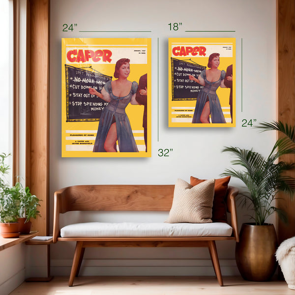 Caper Magazine Cover (January 1957) – HD Aluminum