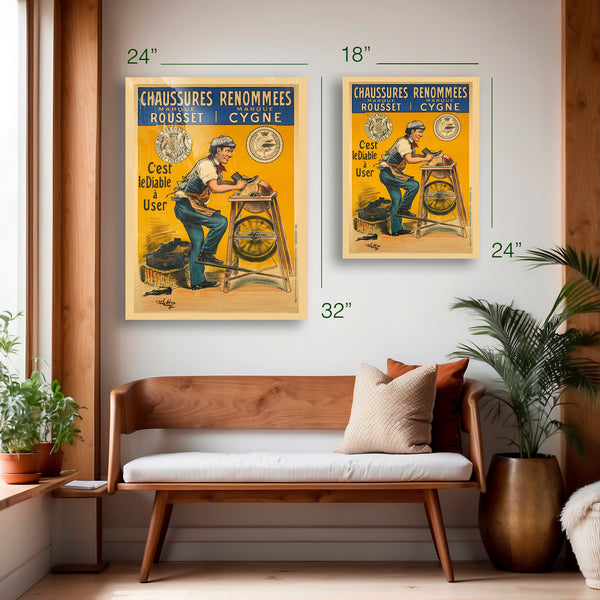 Chaussures Rousset Poster c.1910 – HD Aluminum