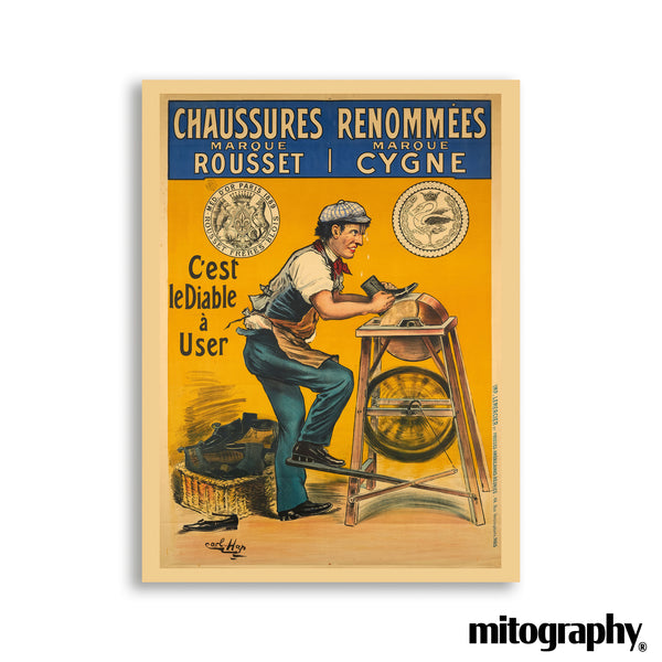 Chaussures Rousset Poster c.1910 – HD Aluminum