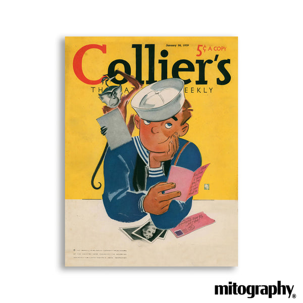 Collier’s Magazine January 28, 1939 Cover | HD Aluminum