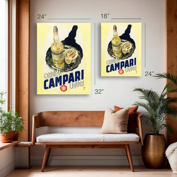 Cordial Campari Liquor Vintage Poster – HD Aluminum Print