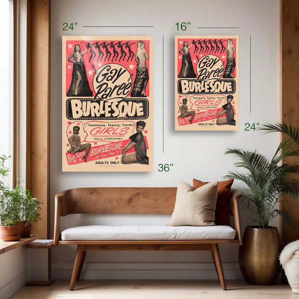 Gay Paree Burlesque Poster (c.1950s) – HD Aluminum