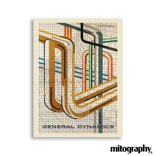 General Dynamics (Abstract Systems Diagram, 1955) – HD Aluminum