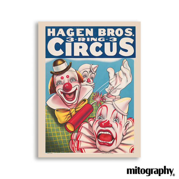 Hagen Bros. Circus Poster c.1900's – HD Aluminum