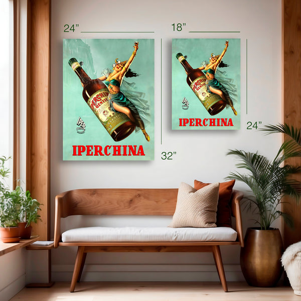 Iperchina “Elixir di China” Belly Dancer Poster (c.1950s) – HD Aluminum