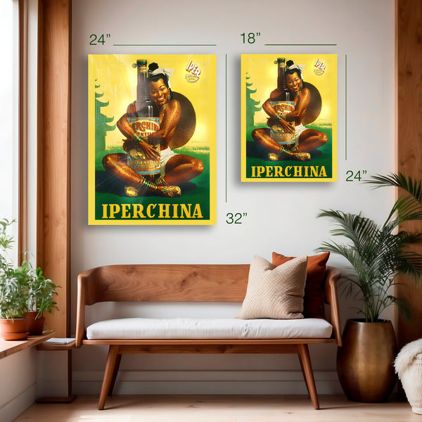 Iperchina – Vintage Italian Liquor Poster - HD Aluminum