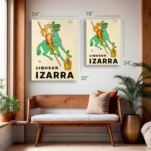 Izarra Liqueur Poster (c.1930s) – HD Aluminum