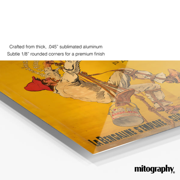 La Bengaline Enamel Paint Poster (c.1890s) – HD Aluminum