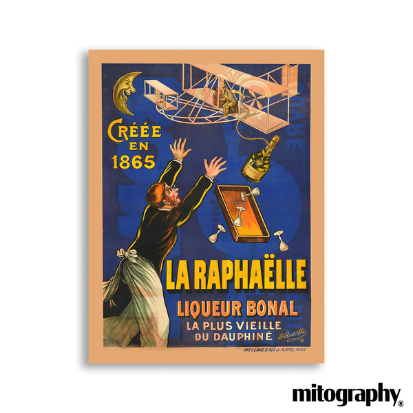 La Raphaëlle Bonal Liqueur Poster (c.1930s) – HD Aluminum