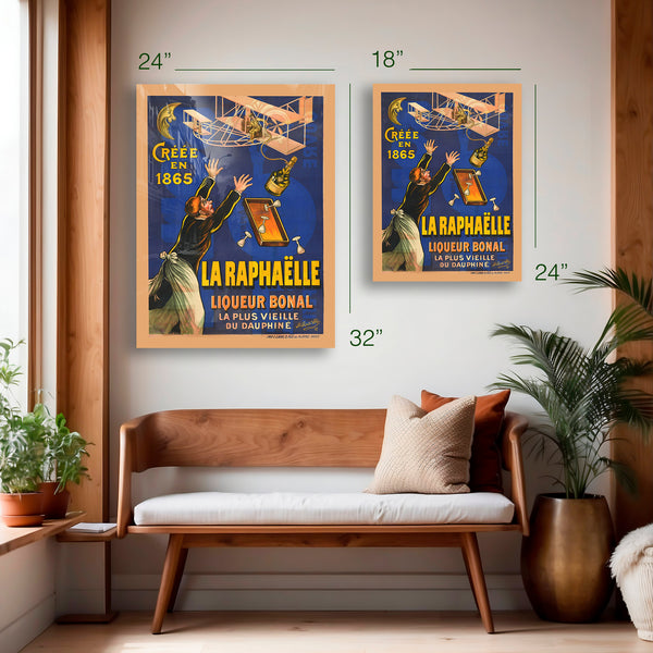 La Raphaëlle Bonal Liqueur Poster (c.1930s) – HD Aluminum