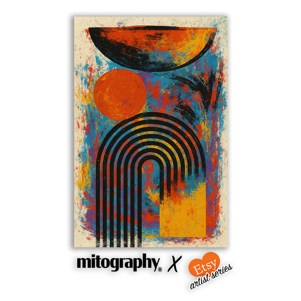 Mid Century Abstract – Mitography x Cagden Studio – HD Aluminum