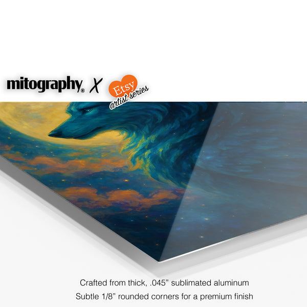 Mystical Moon Wolf – Mitography x Cagden Studio – HD Aluminum