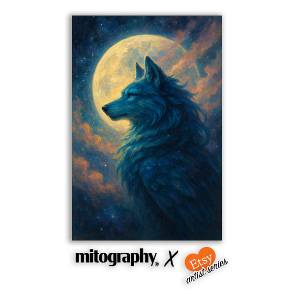 Mystical Moon Wolf – Mitography x Cagden Studio – HD Aluminum