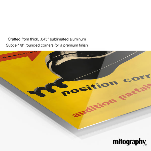 Position Correcte (French Telephone Poster, c.1950s) – HD Aluminum