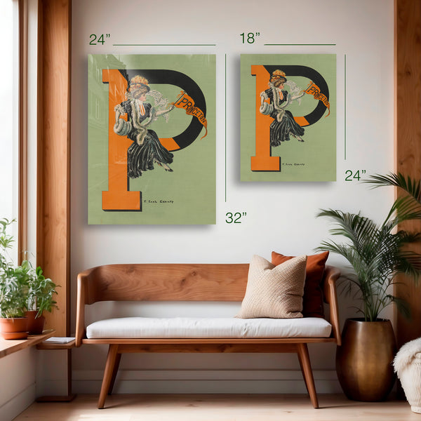 Princeton “P” by Howard Chandler Christy (c.1900s) – HD Aluminum