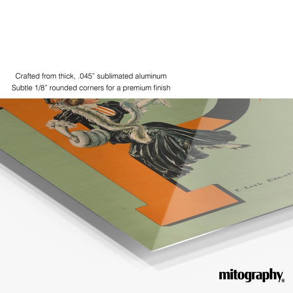 Princeton “P” by Howard Chandler Christy (c.1900s) – HD Aluminum