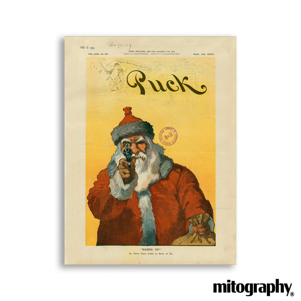 Hands Up! (Puck Magazine Cover, 1912) – HD Aluminum