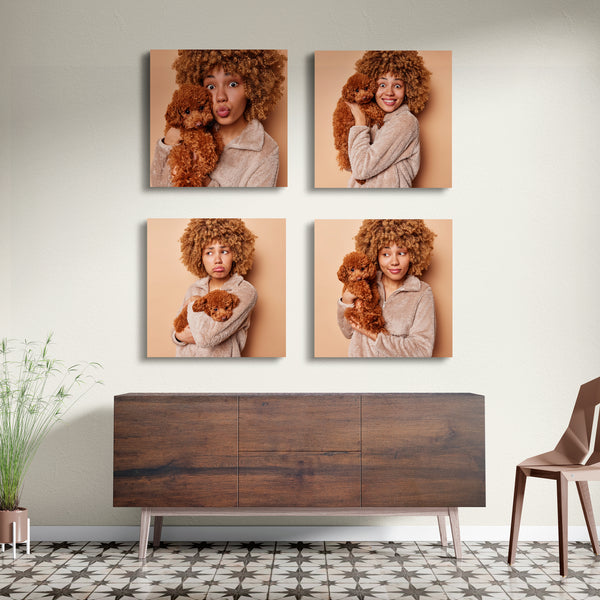 Custom Metal Print - Square 4 Pack