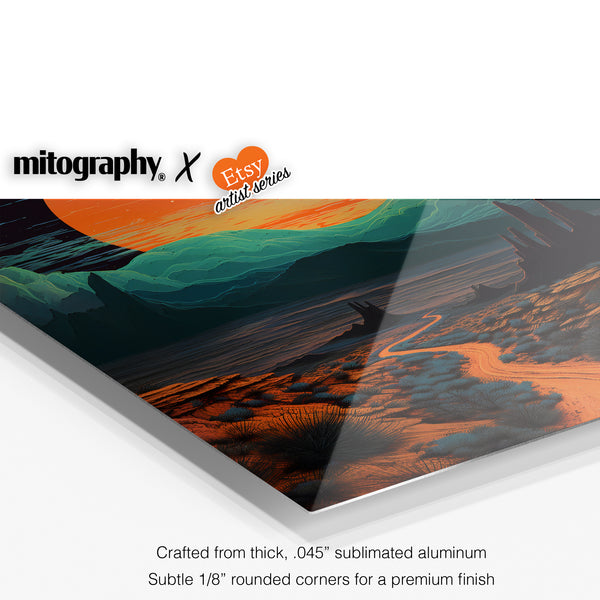 Surreal Desert Wall Art - Mitography x FamilyLunaverse - HD Aluminum