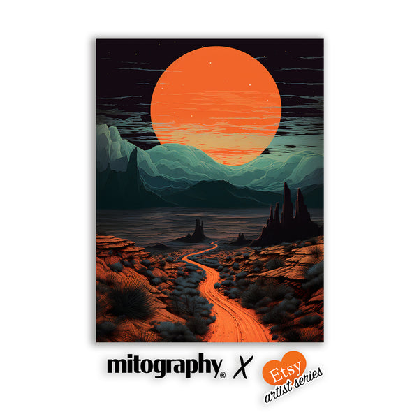 Surreal Desert Wall Art - Mitography x FamilyLunaverse - HD Aluminum