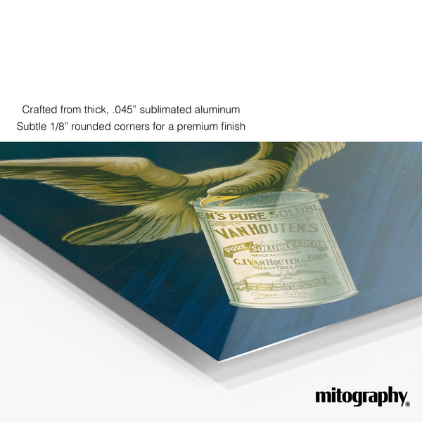 Van Houten's Cocoa Wings Poster (c.1890s) – HD Aluminum