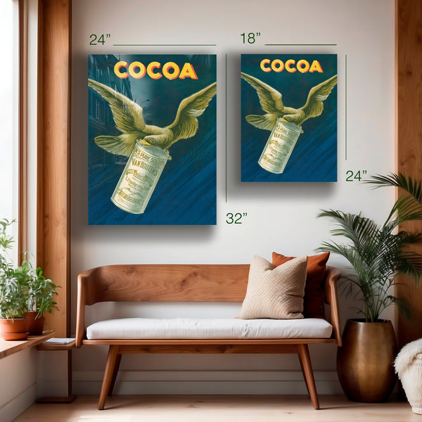 Van Houten's Cocoa Wings Poster (c.1890s) – HD Aluminum