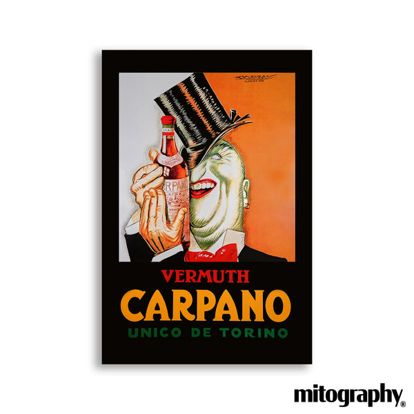 Vermuth Carpano “Unico de Torino” Poster (1930s) – HD Aluminum