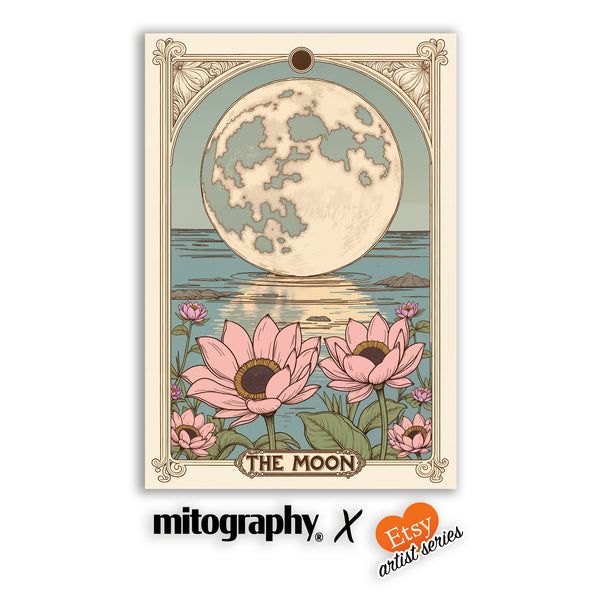 Vintage Moon Tarot Art Print - Mitography x Tailwood Products - HD Aluminum