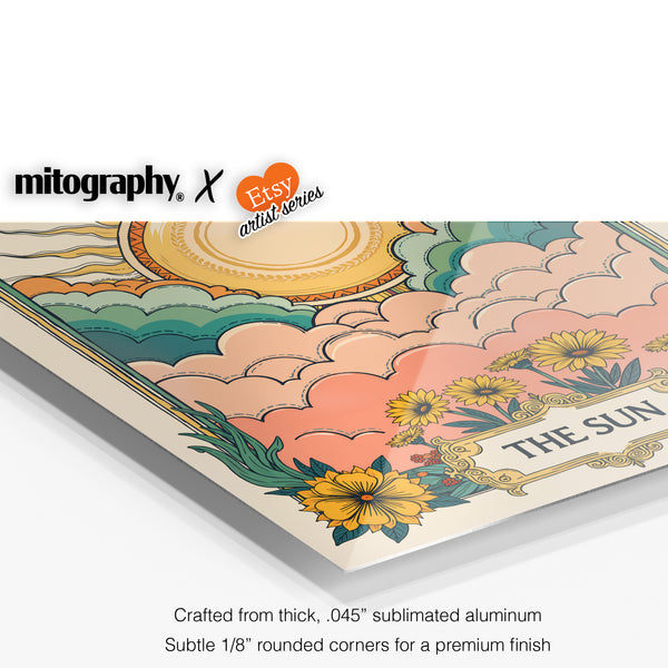 Vintage Sun Tarot Art Print - Mitography x Tailwood Products - HD Aluminum