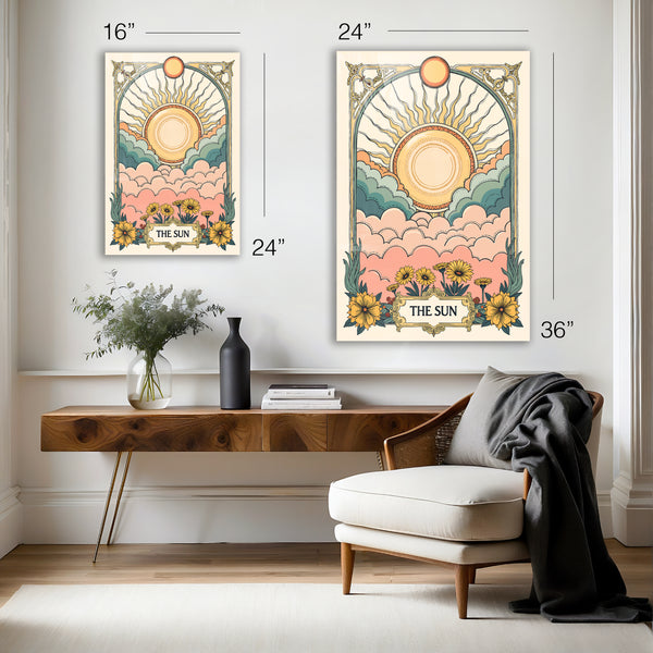 Vintage Sun Tarot Art Print - Mitography x Tailwood Products - HD Aluminum