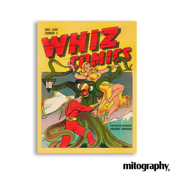 Whiz Comics May 1940 Captain Marvel Battle - HD Aluminum